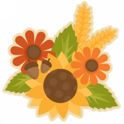 Fall Flower Group SVG scrapbook cut file cute clipart files for ...