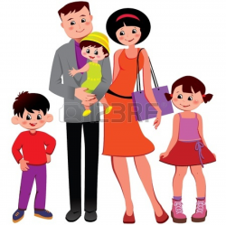 Many Families Clipart
