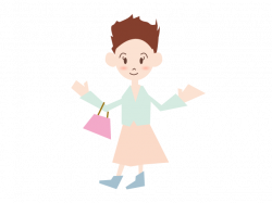 Going shopping | young lady | Free Illustration | Family Edition ...