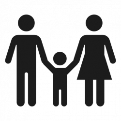 Family with child icon - Transparent PNG & SVG vector