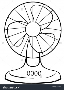 Electric Fan Clipart Black And White | Letters intended for ...