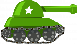 Clipart - cartoon tank