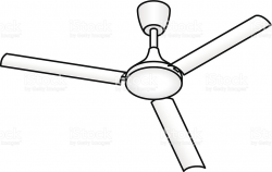 Fan Clipart Black And White Pencil In Color Fan, Ceiling ...