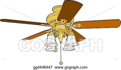 Stock Illustration - Ceiling fan. Clipart gg4446447 - GoGraph