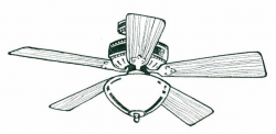 Ceiling Fan With Lights Clipart - Clip Art Library