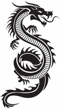 chinese dragon silhouette png - Free PNG Images | TOPpng