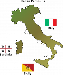 Clipart - italian peninsula