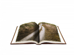 Open Book Fantasy with Farm Road PNG Image (Nature-Grass-And-Foliage ...