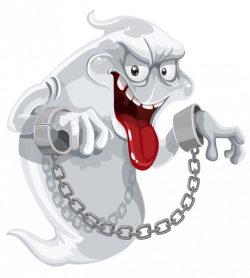 Evil Ghost with Chains PNG Clipart Image | Halloween clip ...