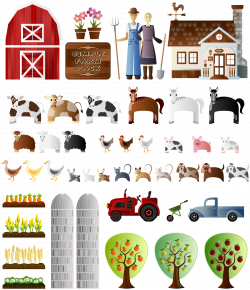 Simple Farm Clipart by Viscious-Speed | Down on the Farm mini unit ...