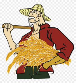 Farmer Clip Art - Rice Harvest Clipart, HD Png Download ...