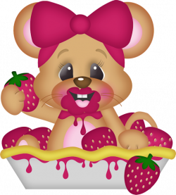 Strawberry Love Elements (79).png | Clip art, Mice and Food clipart