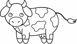 Cow Line Drawing Clip Art | Cards People Special | Pinterest | Cow ...