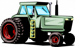 Agricultural Implement Farm Tractor - Vector Image
