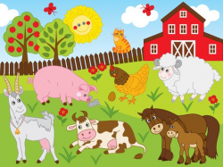 Farm Clipart - Vector Farm Clipart, Farm Animals Clipart, Animal Farm  Clipart, Farm Animal Party Clipart, Farm Clip Art