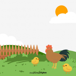 Chicken Farm PNG Images | Vector and PSD Files | Free ...