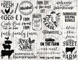Farm svg bundle, farmhouse svg bundle, farm life svg, farm ...
