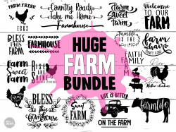Farm SVG Bundle, Farmhouse SVG Bundle, Farm Life SVG, Farm ...