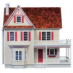 Finished 1 Inch Scale Victoria's Farmhouse Dollhouse Model in Cream ...