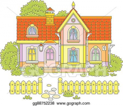 EPS Illustration - Toy village house. Vector Clipart ...