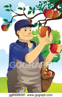 Vector Stock - Apple farmer. Clipart Illustration gg60066391 ...