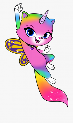 Rainbow Butterfly Unicorn Kitty Balloons #2764123 - Free ...