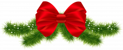 Christmas Red Bow PNG Clipart Image | Gallery Yopriceville - High ...