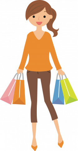 Clipart - Female Shopper (#5)