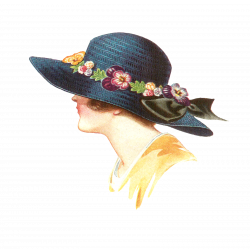 Antique Images: Free Hat Fashion Clip Art: 1915 Women's Spring Hat ...