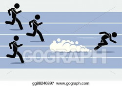 Vector Art - Fastest runner. Clipart Drawing gg88246897 ...