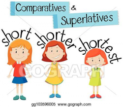EPS Illustration - Comparatives and superlatives for word ...