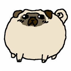 Pixilart - Adorable Fat Pug by BlueRacerGirl