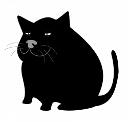 Black Cat / Gato Negro medium 600pixel clipart, vector clip art ...