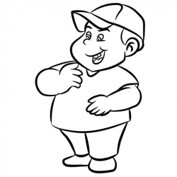 Fat clipart black and white 10 » Clipart Station