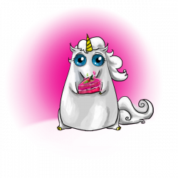 Fat Unicorn with Cake by ~snowbringer on deviantART | funny pictures ...