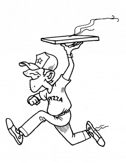 Pizza Man Coloring Page - fjushis.info | fjushis.info