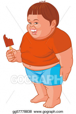 Stock Illustration - Fat boy. Clipart Drawing gg57778838 ...