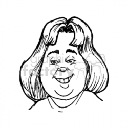 fat_lady. Royalty-free clipart # 154229