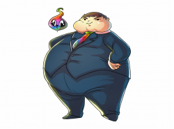 Short Clipart Fat Fat Man In Suit Cartoon - Clip Art Library