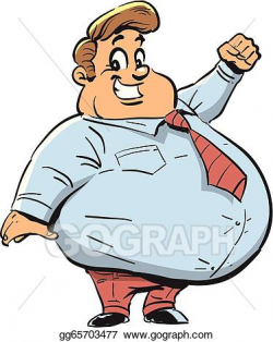 Vector Stock - Happy fat guy. Stock Clip Art gg65703477 ...