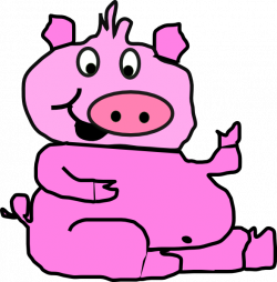 Laughing Pig 2 Clip Art at Clker.com - vector clip art online ...