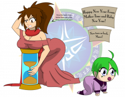 Mother Time and Baby New Year by Dragon-FangX on DeviantArt