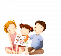 Parent Child Family Mother Father - Cartoon family 2304*2134 ...