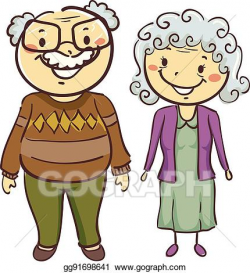 EPS Illustration - Grandmother and grandfather. Vector ...