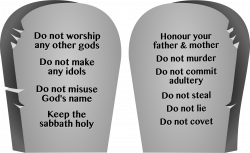 Clipart - Ten Commandments