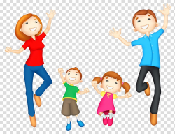 Family illustration, Daughter Son Father Family , Happy ...