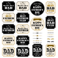 father's day old fashioned placard graphics - Download Free ...