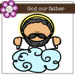 God our father digital Clipart (color and black&white)