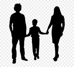 Silhouette, Mother, Father, Isolated - Clipart Mother ...