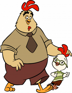 Chicken Little And Father Clipart Png - ClipartlyClipartly